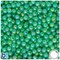 BeadTin Dark Green Transparent AB 6mm Round Plastic Craft Beads (300pcs)